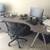 Ikea Elegant Grey Galant LShape New Cond Corner Desks/Adjustable TLegs 2 thumbnail
