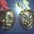 Brass Tragedy & Comedy Masks (new) 2 thumbnail