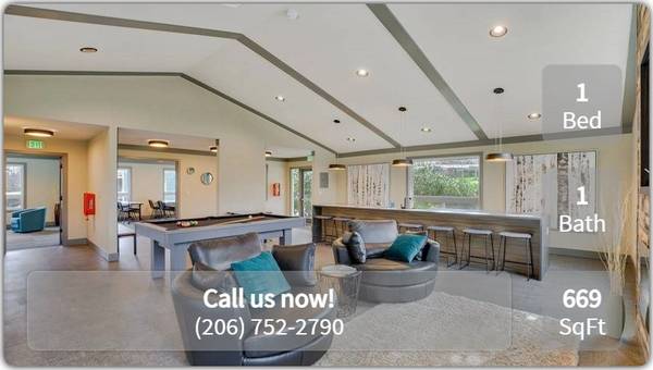 $1,760 / 1br - 669ft2 - The perfect place to picnic is waiting for you! Community picnic area (Shoreline)64031307618691120