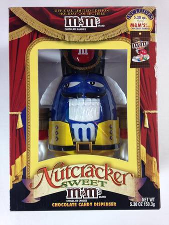 NEW  MM Blue Nutcracker Limited Holiday Edition Candy Dispenser 1