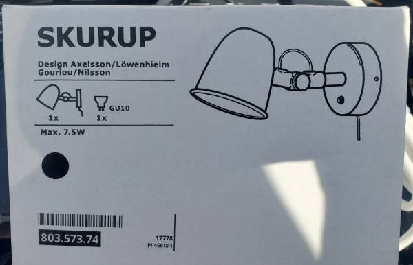 Lamp Light Ikea SKURUP x 2 1