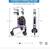 3 wheel Rollator walker 3 thumbnail