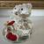 Crystal bears with a honey pot on mirrored glass 4 thumbnail