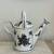 Vintage White & Black Floral Watering Can/ Pitcher 6 thumbnail