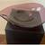 Vintage European Purple Art Glass Modern Bowl Sculpture with Hole 1 thumbnail