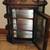 VINTAGE WOOD GLASS SMALL CURIO CABINET WALL MOUNT OR STAND ALONE 23 3/ 2 thumbnail