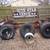 Good 1971 jeep cj5 short wheelbase frame with tires and wheels 1 thumbnail