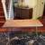 Mid-century bench style coffee table solid wood with removable legs . 4 thumbnail