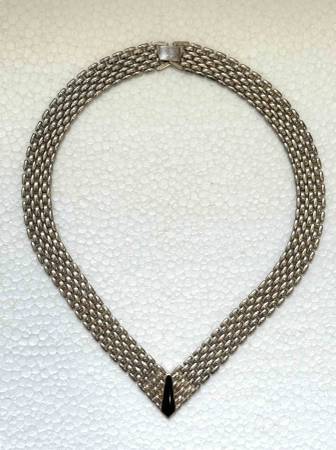 Silver Choker Necklace 1