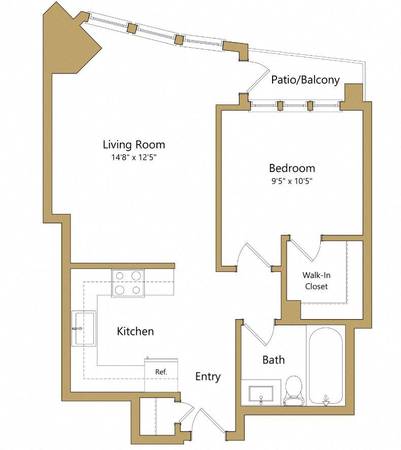 $3,399 / 1br - 620ft2 - Luxury Apt, 1 Bedroom, 1 Bath, 620 sq ft, Balcony, Towers at Rincon (financial district)64045195889409121