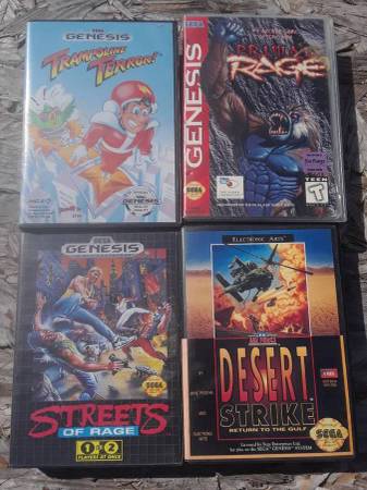 Vintage Sega Genesis Games 1