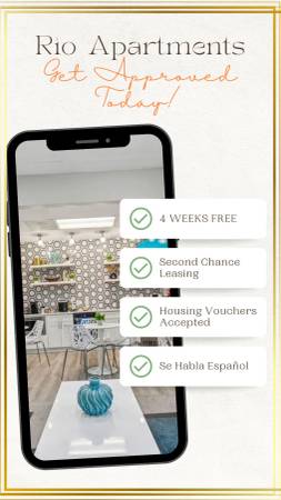 Apply today, get Approved for 4 WEEKS FREE + ZERO DEPOSIT!! 1