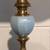 Vintage Elegant Stiffel Gold Blue Glass Table Lamp Light Lighting 31" 2 thumbnail