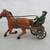 Cast Iron Vintage Sulky Horse & Jockey Harness Racing 8 1/4" Length 2 thumbnail