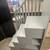 Gray Wood Bunkbed stairs with 4 built in drawers and bookcase shelf 5 thumbnail