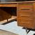 Vintage Executive Mid Mod Desk Mid Century Modern with Finished Back 1 thumbnail