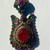 Vintage Sterling Silver 925 Ruby Pop Up Pendant, Ottoman Empire Style 1 thumbnail