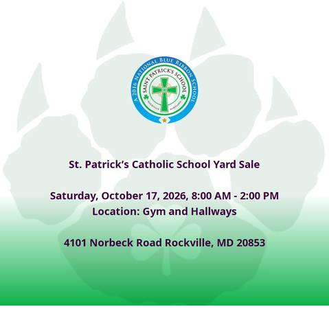 St. Patrick’s Catholic School Yard Sale 1