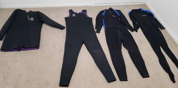 Scuba Gear, Wetsuits, Weight Belt, Hood, Gloves, Gear Bag, Regulator.. 1