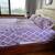 King-sized bed with leather headboard 2 thumbnail