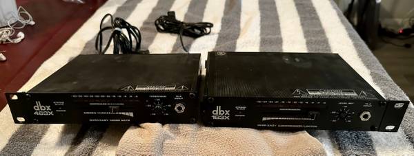 DBX 463X Compressor & 163X Noise Gate over easy Rackmount unit 1