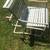 Vintage tubular aluminum vinyl strap patio chair w/ bench A50 4 thumbnail