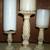 3 PILLAR CANDLE HOLDERS Candles Lot Halloween Parlor Gothic Decoration 3 thumbnail