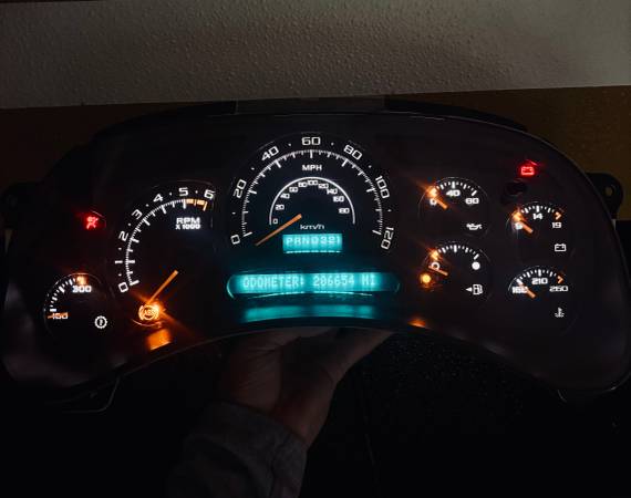 03-07 Escalade cluster rebuilt custom with LEDs Lifetime warranty New 1