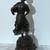 18" TALL VINTAGE METAL STATUE OF A YOUNG GIRL HOLDING A CUP AND A BOWL 7 thumbnail