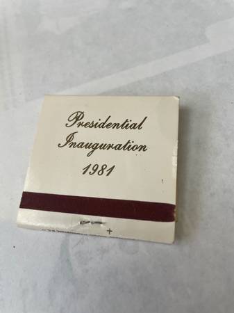 Reagan 1981 Inauguration Matchbook 1