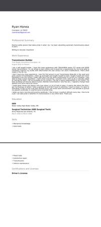 Transmission Technician 1