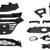 2016-2018 Honda HR-V Front Bumper Upper Lower Chrome Grille Fog Light 1 thumbnail