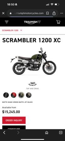 2022 Triumph Scrambler xc 1200 1