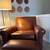 Crate & Barrel Leather Recliner (cognac) 3 thumbnail