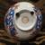 Asian Bowl Japanese Red and Blue on White Ground Asian Rice Size 11 thumbnail