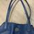 Tory Burch Navy Blue Leather Tote 4 thumbnail