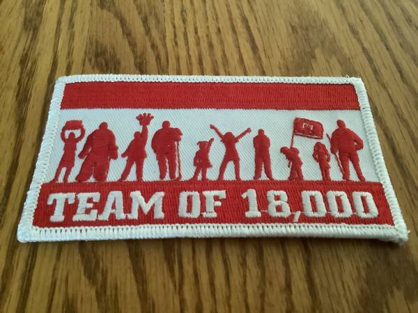 Vintage “Team of 18,000” Patch from 07-08 season. NEW NEW NEW 1