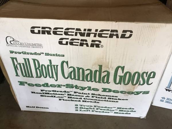 New 6 Greenhead Gear Pro-Grade, Full-Body Canada Goose Feeder Decoys 1