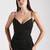Tamora Formal Glitter Plunge Mermaid Dress - Black - Sz Small - LIKE N 4 thumbnail