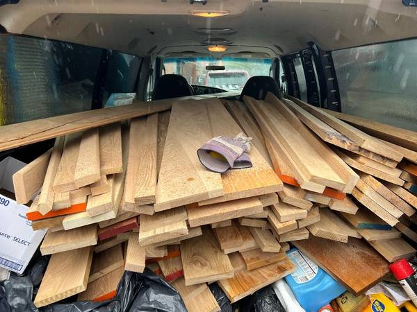 WHITE OAK CUTOFFS BOARDS LUMBER SLABS 1