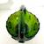 Vintage Boyd Green Glass Split Handle Basket 4.5” 5 thumbnail