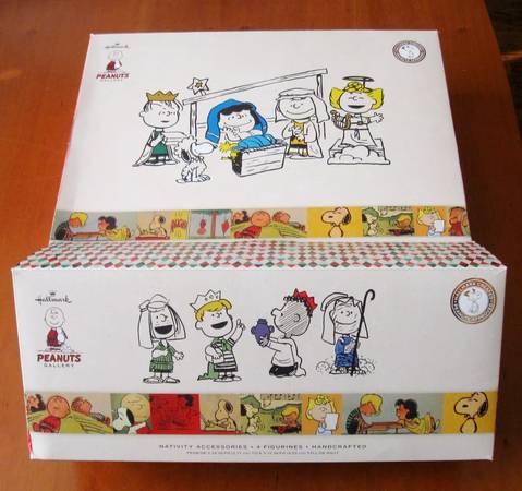 Charles Schulz Peanuts 7 & 4 Figures Nativity Set Christmas 1