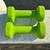 2 x 3 Lbs Weights Green Dumbbells Omnie 3 thumbnail