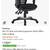 Office chair black 3 adjustable levers 11 thumbnail