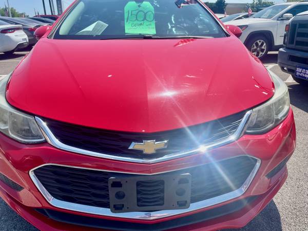 2016 Chevrolet Cruze LS Auto .  .  $1500 down  . . . will sale fast !! - $8,900 (832-206-3054)63616987510787122