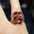 Vintage Natural Oval Rhodolite Garnet 14K Gold Ring 5 thumbnail