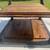 Industrial Raw Wood/Steel Table - Signed by Maker 12 thumbnail