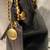 Coach Rare! Large Black Leather Shoulder Bag #12376 Hang Tag & Brass C 11 thumbnail