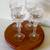 Crystal Goblets 4 Tall glasses 12 thumbnail