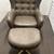 Tufted Swivel Chair & Ottoman Faux Leather Brown" by Project 62. 7 thumbnail